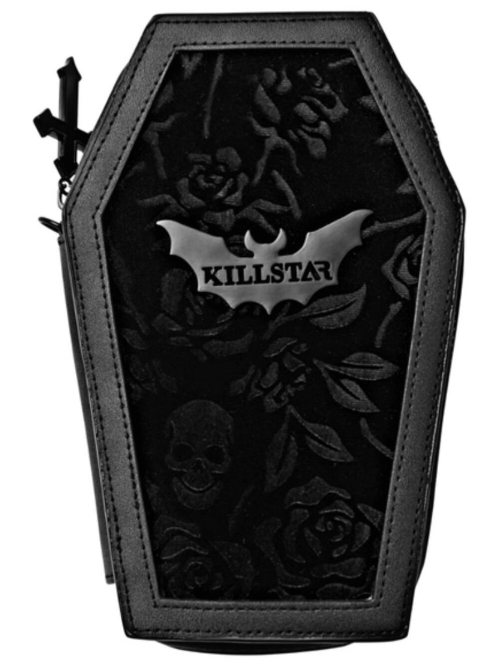 Killstar ✦ Vampire’s Kiss Coffin Wallet ✦ Velvet Vegan-Leather Gothic Luxury NWT - Picture 4 of 7